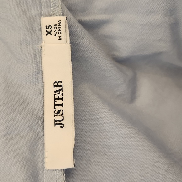 JustFab Women's Sky Blue Wrap Halter Dress Size XS - Picture 11 of 13